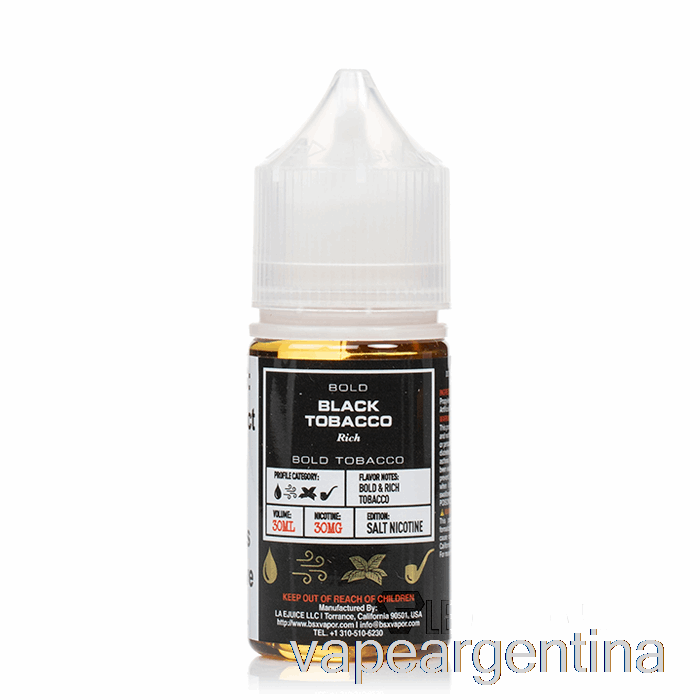 Tabaco Negro - Serie Sal Bsx - 30ml 50mg Vape Argentina